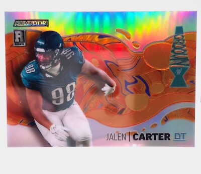 2023 Wild Card Alumination Jalen Carter Orange Groovy SP 47/99 - Eagles