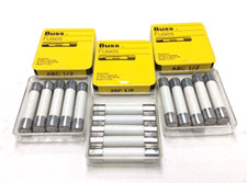 Bussmann ABC 1/2 Buss 1.5A 250V Fast Acting Ceramic Body Fuse Pack Of 15 