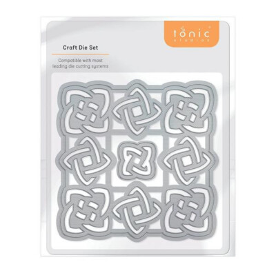 #4688  e - TONIC STUDIOS METAL CUTTING DIE -CELTIC KNOT SQUARE