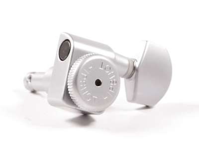 Hipshot Fender Drop-in Upgrade Directrofit locking 2-pin tuner kit, Satin Chrome