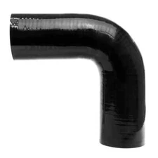 HPS HTSEC90-100-BLK Silicone Elbow - 90 Degree Black 1" Inch ID Length 5" Inch
