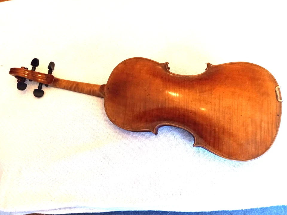 Старинный 4/4 копия J.B.Schwezer 1813 Amati Pestini с Bausch модель бант, чехол - Изображение 4 из 4