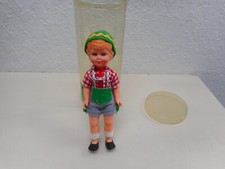 Vintage Wilhelm Trachten 5 1/2" German Bayern Doll Open Close Blue Eyes Germany