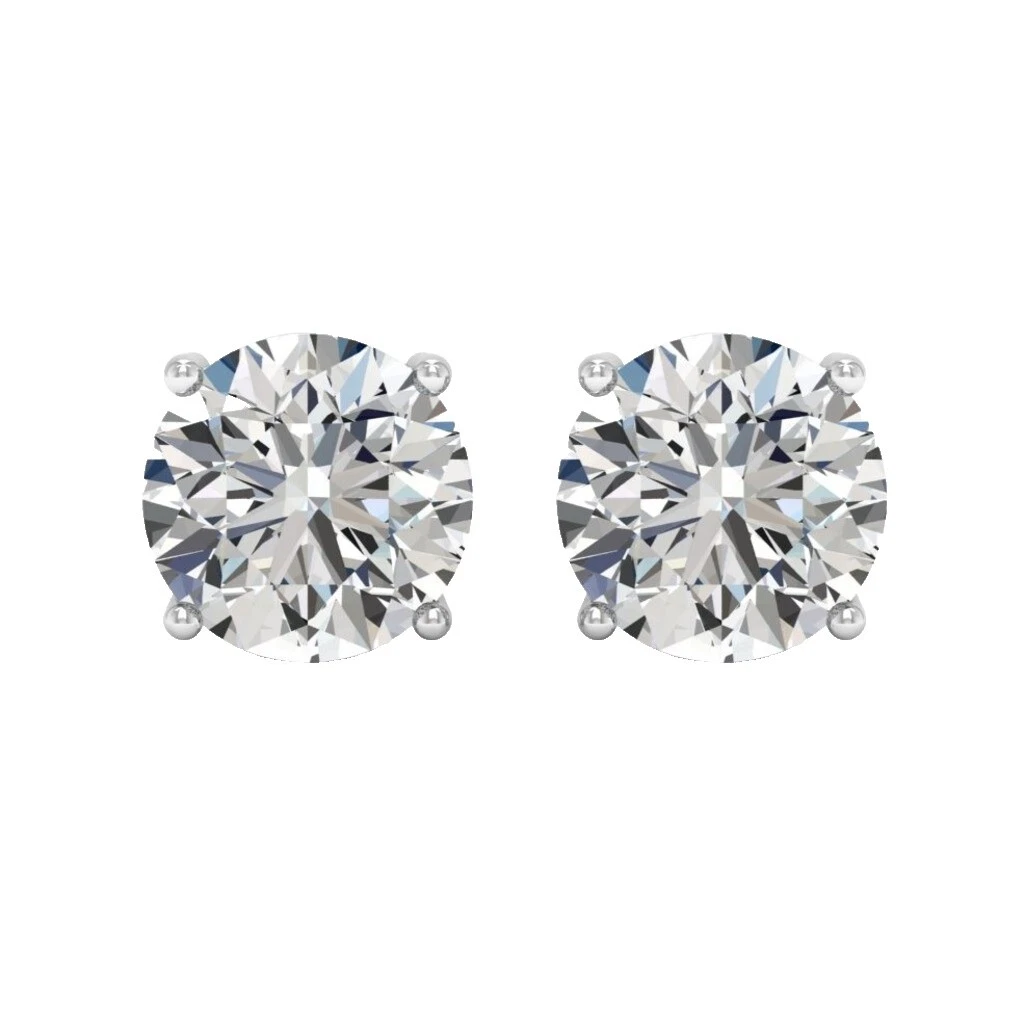 Oro Blanco Pendientes de Moda Blanco Amor