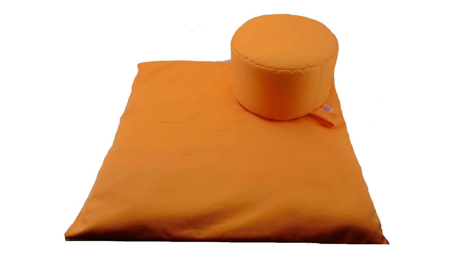 MEDITATIONSSET, TOP-KERBE ZAFU & ZABUTON SET, BIO BUCHWEIZEN, HERGESTELLT IN BRITISCH