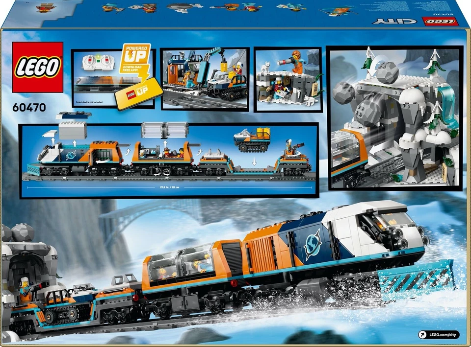 LEGO City 60470 Explorers' Arctic Polar Express Train 1517 pcs Toy Building Kit - Image 2 of 4