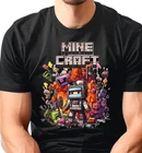 Custom Mine Craft Inspired T-shirt Gaming Gift T Shirt Top Fancy Adult UK