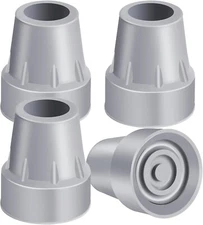 Crutch Tips, 4 Pack 7/8 Inch Heavy Duty Rubber Crutch Tips Replacement Rubber Ca