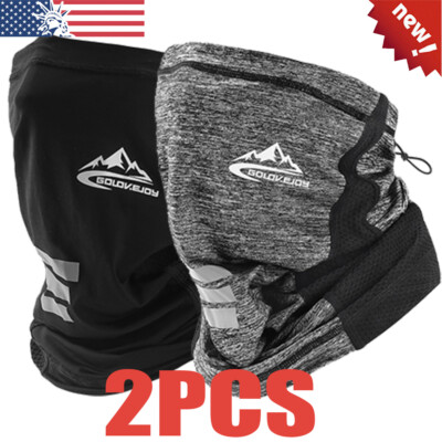 2Pcs Neck Gaiter Bandana Face Mask Sun UV Cooling Gator Mask Cover for Men Woman