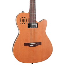 Godin A6 Ultra Semi-gloss Semi-acoustic-electric Guitar Natural Cedar
