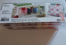 Gutermann Cotton Premium Thread Set 26 Spools 618670 Storage Box