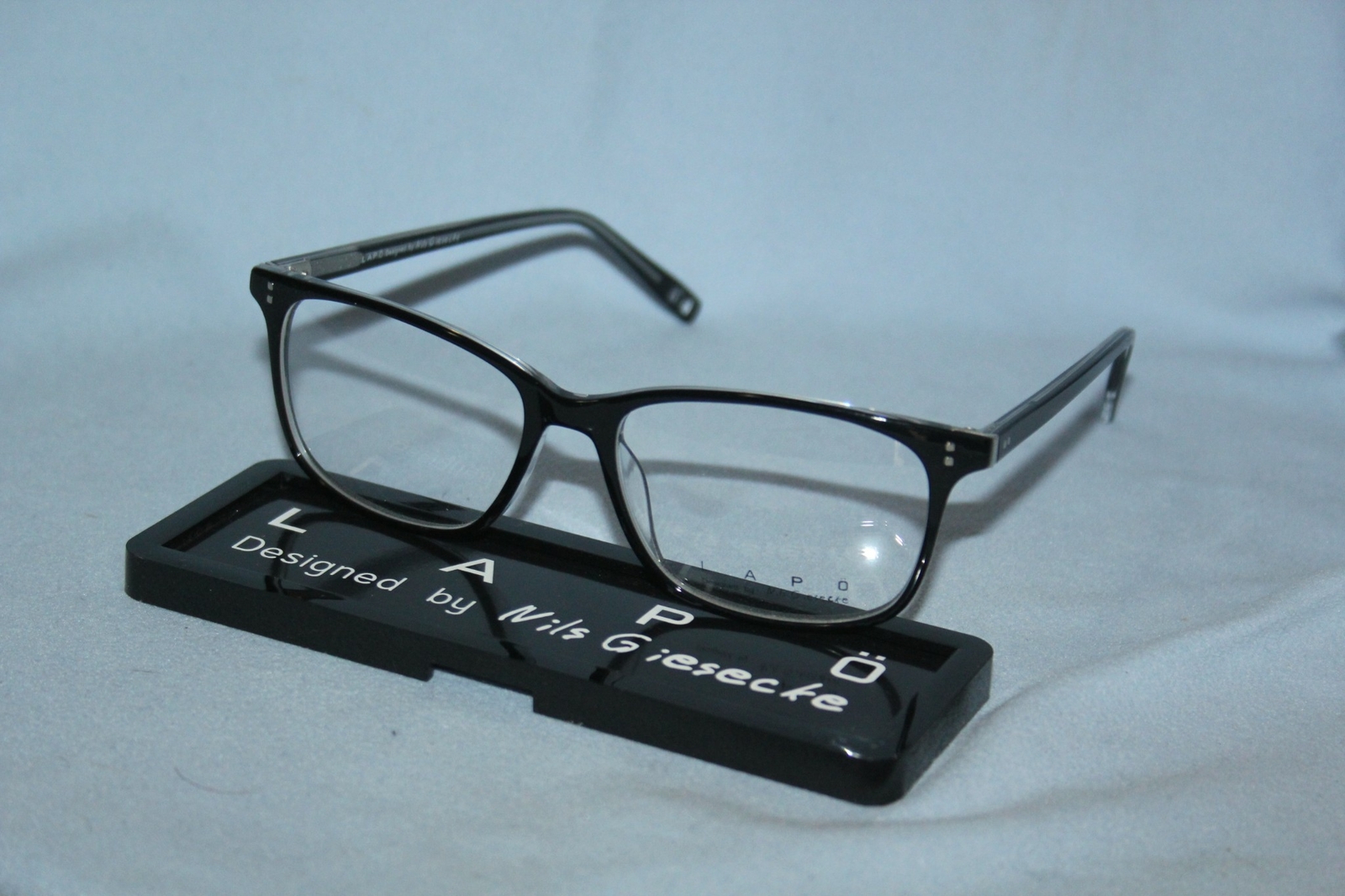 Lunettes LAPO LA 0075 C01 monture optique bicolore noire et translucide