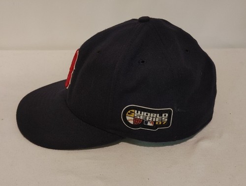 Boston Red Sox New Era Fitted Hat Size 7 3/4 World Series 2007 Made In USA - Picture 2 of 9