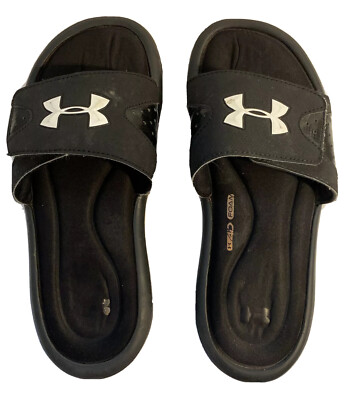 Under Armor Youth 5 Black Slides | eBay display picture 3