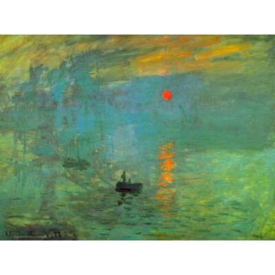 Claude Monet Sunrise Old Master Art Painting Print Reproduction Poster 18x24 In