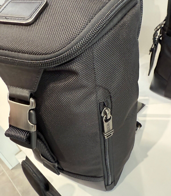 NEW Tumi Fremont WOODLAND Sling Crossbody Bag Backpack - ALL BLACK