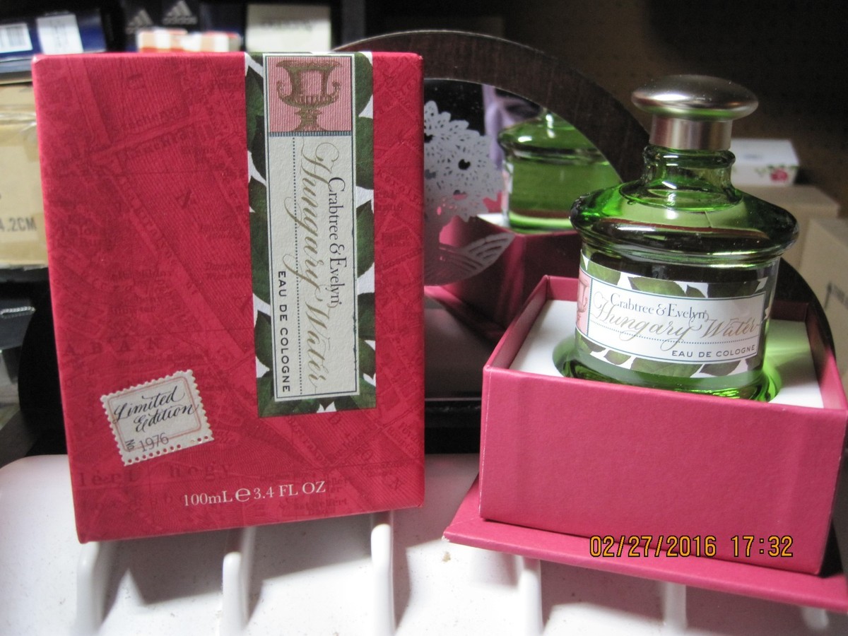 Crabtree & Evelyn Hungary Water Eau De Cologne Heritage Ltd Ed~New
