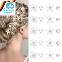 20 StüCk WeißE Kleine Blumen-Haarspangen Haarschmuck, SüßE Mini-Haarspange Mit S