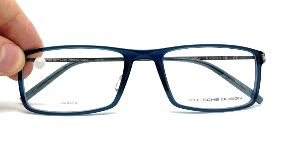 NOVO ÓCULOS PORSCHE DESIGN P’8384 B AZUL AUTÊNTICO 55 – 19 – 145 - Imagem 4 de 4
