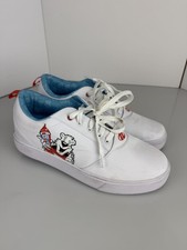 Heelys x ICEE Ruedas Zapatos Skate Lona Blanco Para Hombre Talla 11 ¡Excelente Estado! RARO