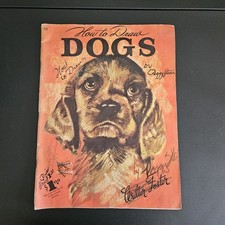 How to Draw Dogs by Walter Foster Vintage Art Instruction Book