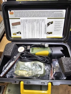 NEW PROXXON BELT SANDER LU-6868 BS/A W/ BATTERY AND CHARGER