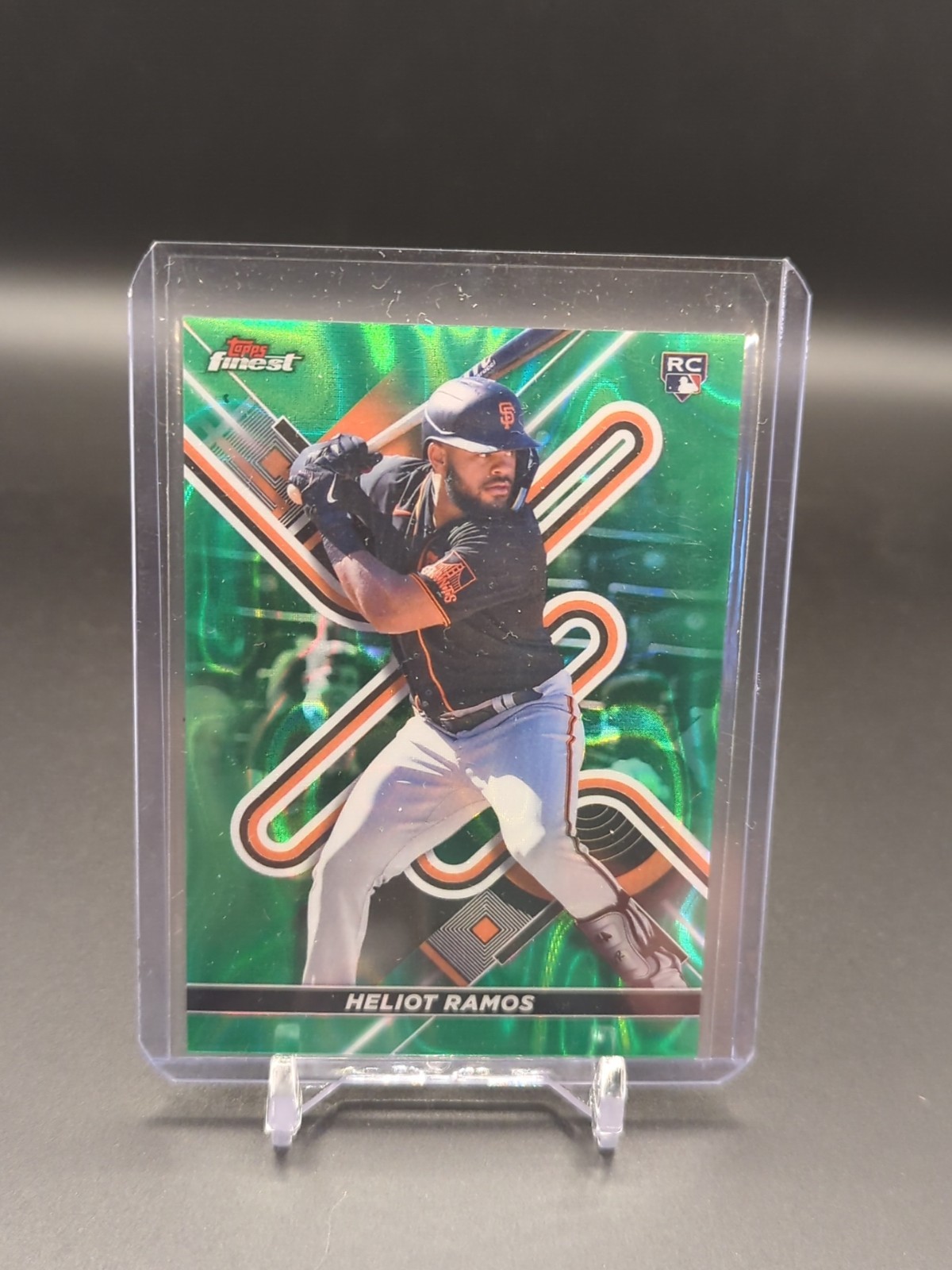 2022 Topps Finest - Heliot Ramos #82 Green Lava Refractor /99 (RC)