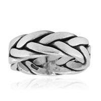Cavill Silberring 925 Sterlingsilber Geflochten Poliert Damen Ring