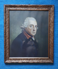 Altes Portrait Friedrich der Gro&szlig;e  48,5x41,5cm gerahmt hinter Glas