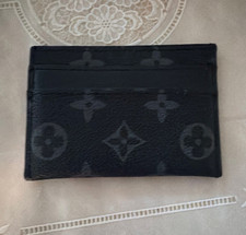 Mens Black/Gray Slim Fold Card Holder Wallet ...