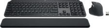 Logitech MX Keys S Combo - Performance Wireless Keyboard and Mouse with Palm Res