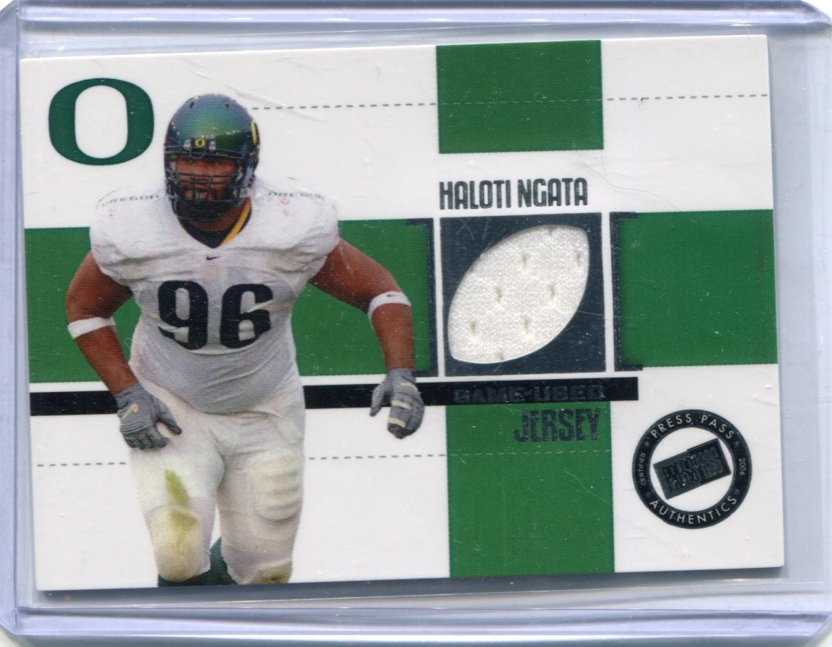 Haloti Ngata Press Pass Se Game Jersey #JCHN Jersey Game