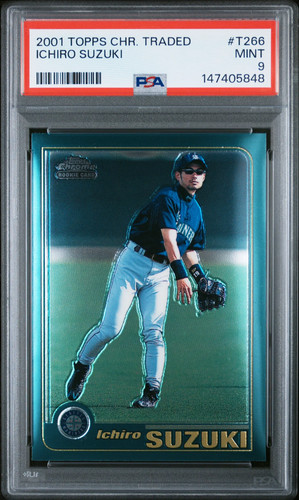 2001 Topps Chrome Traded Ichiro Suzuki #T266 PSA 9