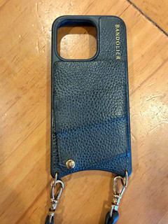 Bandolier Black Pebbled Crossbody Case w/ Strap for Apple iPhone 15 Pro