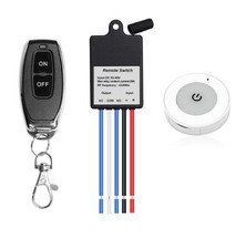 QIACHIP Mini Wireless Remote Control Switch DC 6V 12V 24V 1 Channel RF Relay...