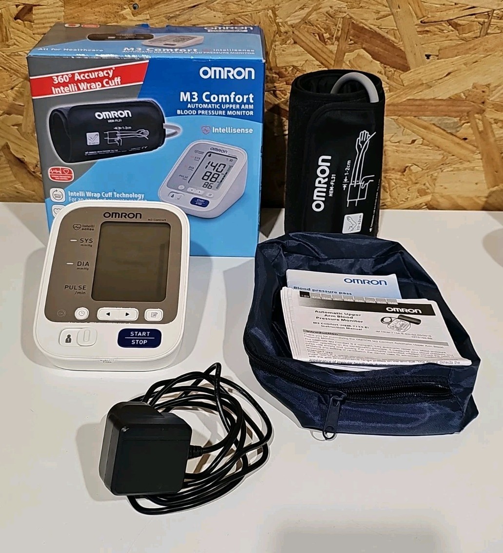 Omron M3 Comfort  Automatic Upper Arm Blood Pressure Monitor Intelli Technology