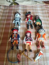 Nice Lot of Playmobil People Action Figures Lot Of 6. Pirates