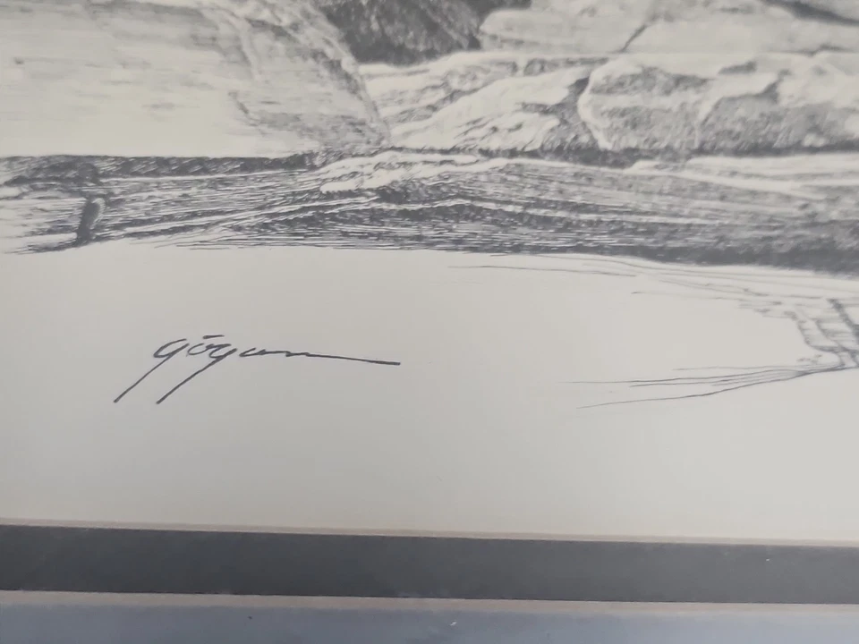 Black and White Drawn Lighthouse Wall Art - Image 4 of 4