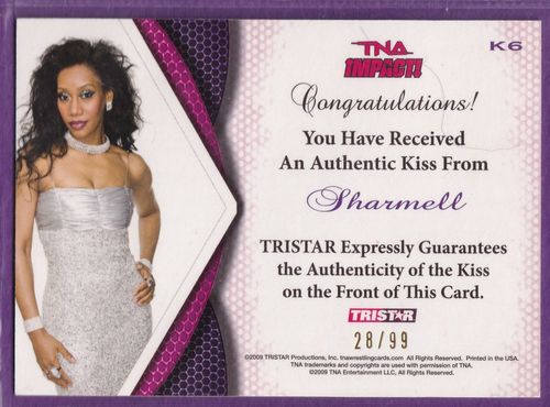 2009 Tristar TNA Knockout Kiss 5 Card Lot Tara, Sharmell, Madison Rayne, Brookes - Picture 3 of 11