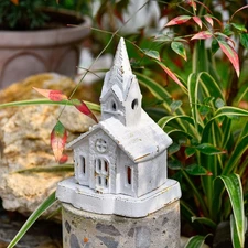 Sungmor Candle Lantern Cast Iron Rustic Decorative Church Tealight Candle Holder