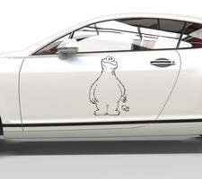 Autoaufkleber Krümelmonster Sesamstraße