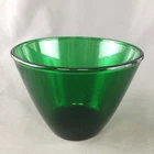 Vintage Anchor Hocking Forest Green Splash Proof Mixing Bowl - 4 1/8" Tall