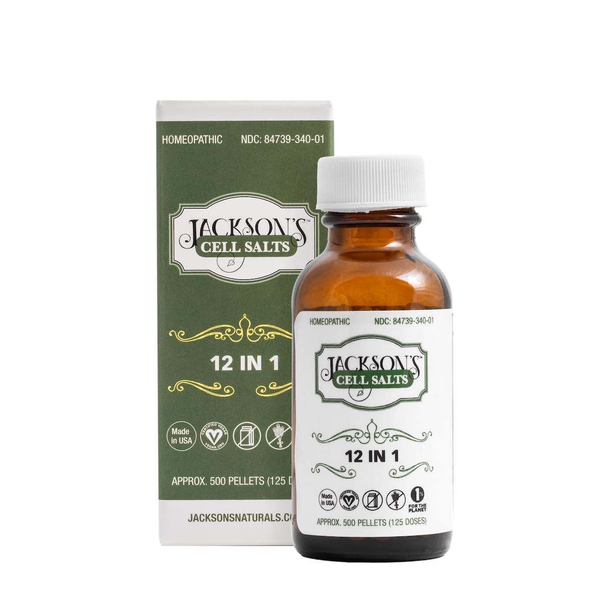 12-in-1 Cell Salt 500 Pellets Vegan Lactose-Free Cell Salt B