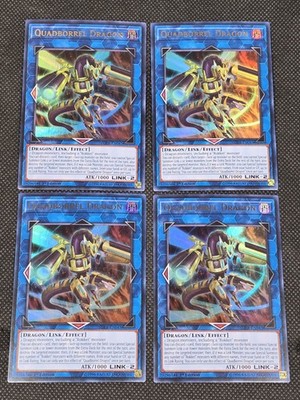 x4 Yu-Gi-Oh! Quadborrel Dragon SDRR-EN043 Ultra Rare 1st Edition NM LP+ -- L24