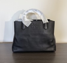 TORY BURCH MC GRAW TRIPLE COMPARTMENT SATCHEL BLACK COLOR