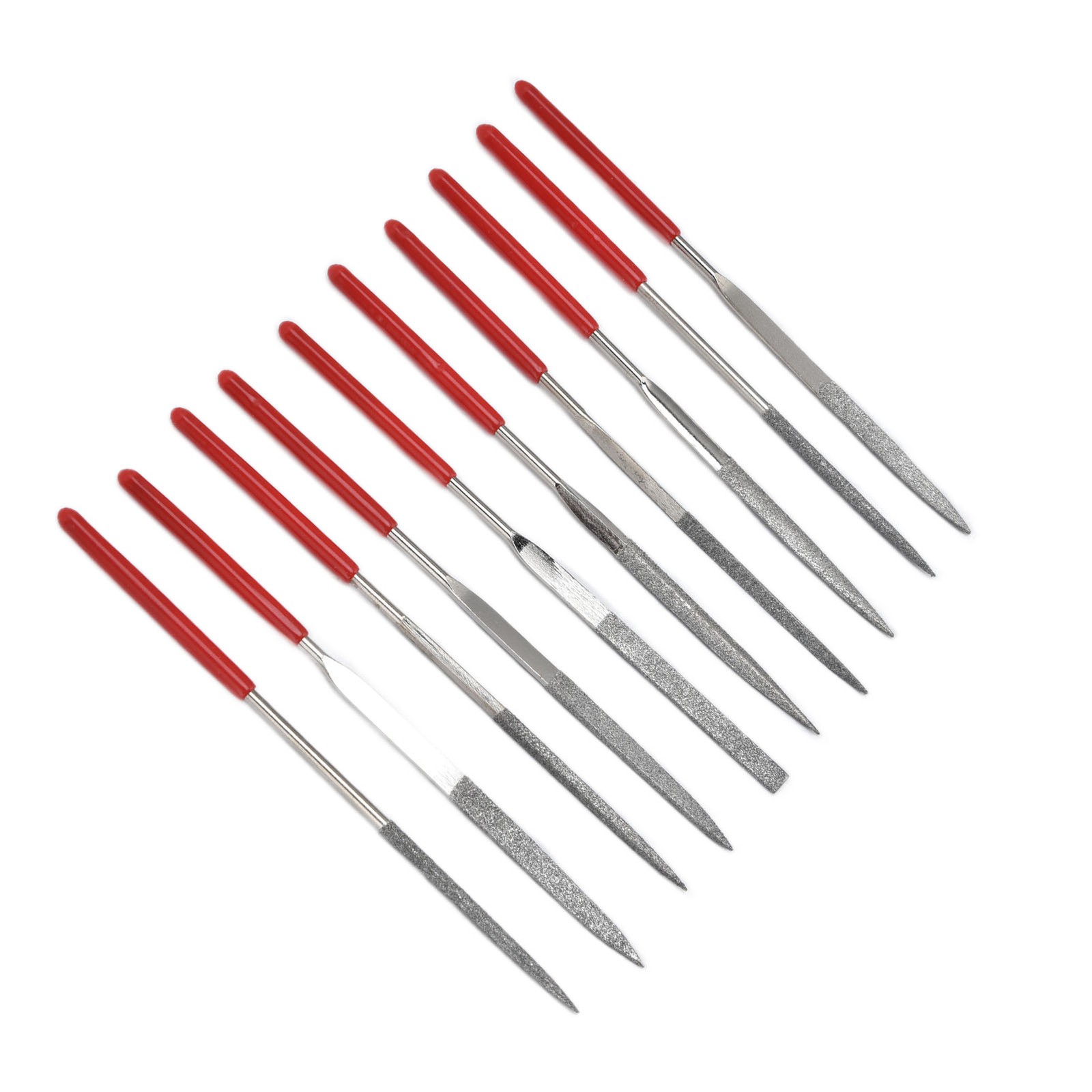 10Pcs Needle File Set Hardened Sturdy Durable Comfortable Handle Convenient