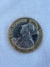 2016 UK Great Britain Britannia £2 Two Pounds Bimetallic Coin - Uncertified