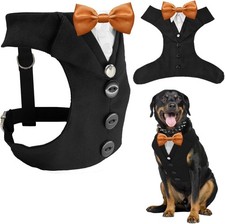 AVERYDAY Dog Tuxedo Suit Wedding Party Suit  Bow Tie Black  White SZ XL NEW 