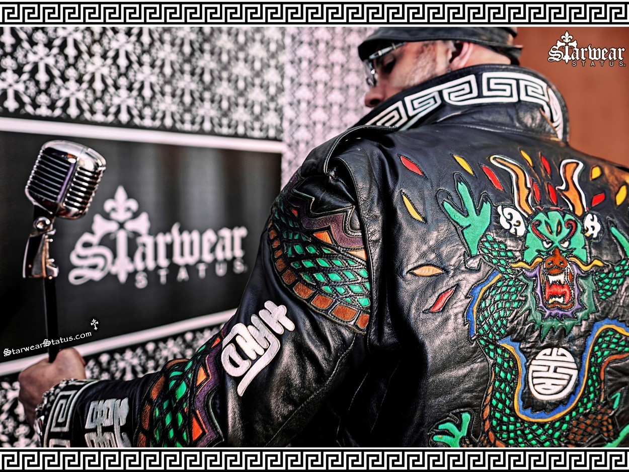 🔥GRAIL Vintage 80s JEFF HAMILTON Mens Japan Sukajan Motorcycle Leather Jacket M image 2