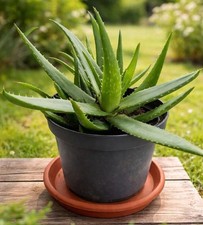 Aloe Vera Pflanze - gesund/kräftig - im Topf - pflegeleicht - Zimmerpflanze 25cm